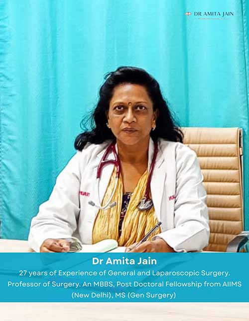 Dr Amita Jain best laparoscopy surgeon in Delhi