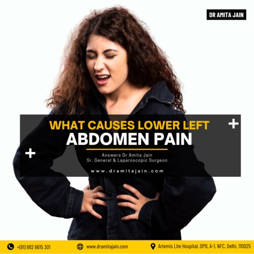 What causes lower left abdomen pain