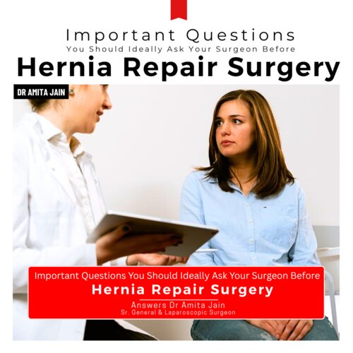 Dr Amita Jain best Surgeon for Hernia Repair