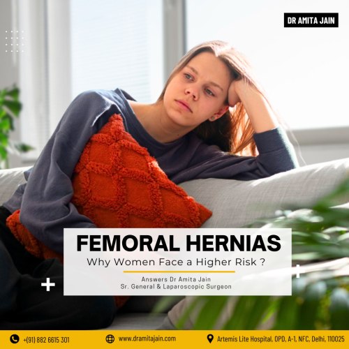 Why are women more prone to Femoral Hernia?