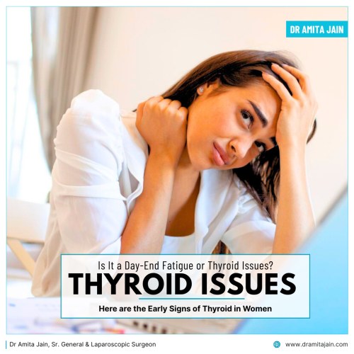 Is It Day-End Fatigue or Thyroid Issues? Dr Amita Jain, who is a leading General and Laparoscopic Surgeon for Thyroid Surgery,  shares the Early Signs of Thyroid in Women