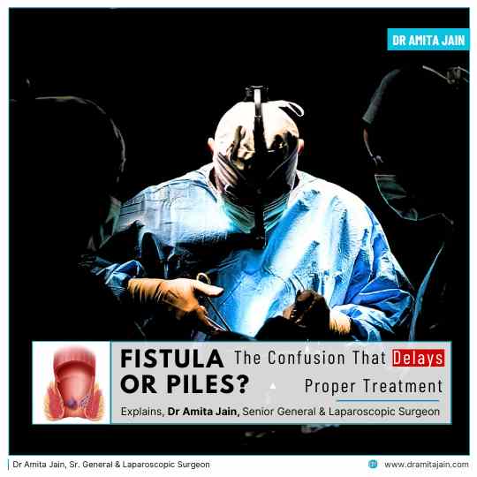 Painless Fistula and Piles Surgery in Delhi by Dr Amita Jain