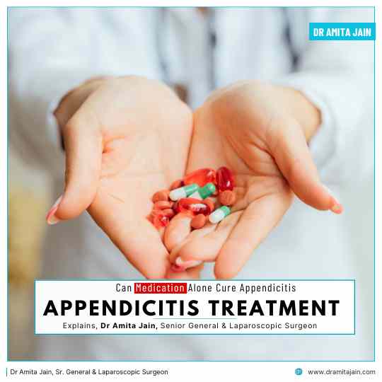 Appendicitis Medication insight by Dr Amita Jain, Senior General Laparoscopic Surgeon