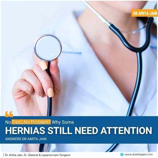 Hernia treatment surgeon by Dr Amita Jain
