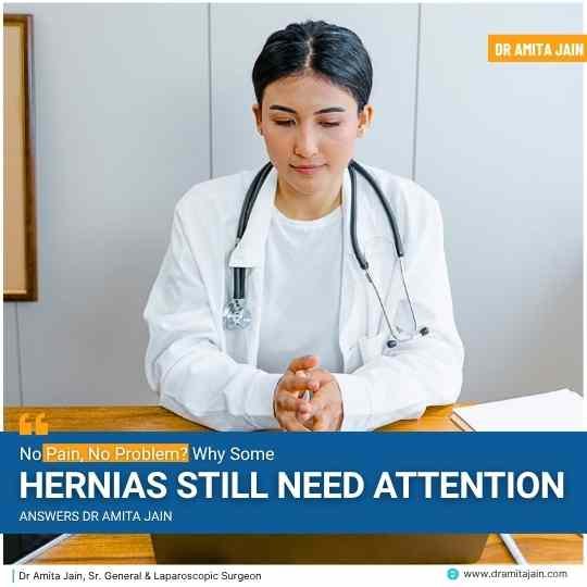 Hernia treatment surgeon by Dr Amita Jain